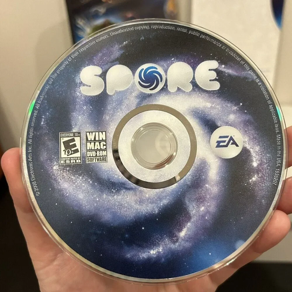 SPORE PC Game Win Mac DVD-Rom Software with Manual & Case 2008 Untested *